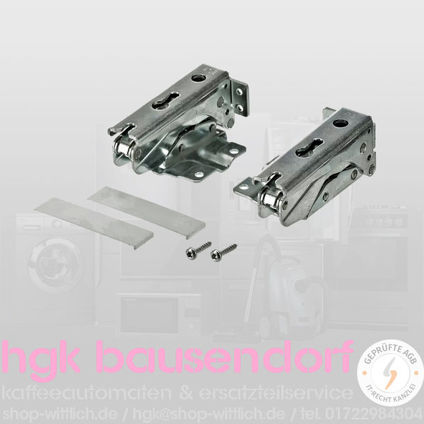 Flachscharnier Reparatur-Satz Bosch, Constructa, Neff, Siemens oben/unten 2 Stück 00481147